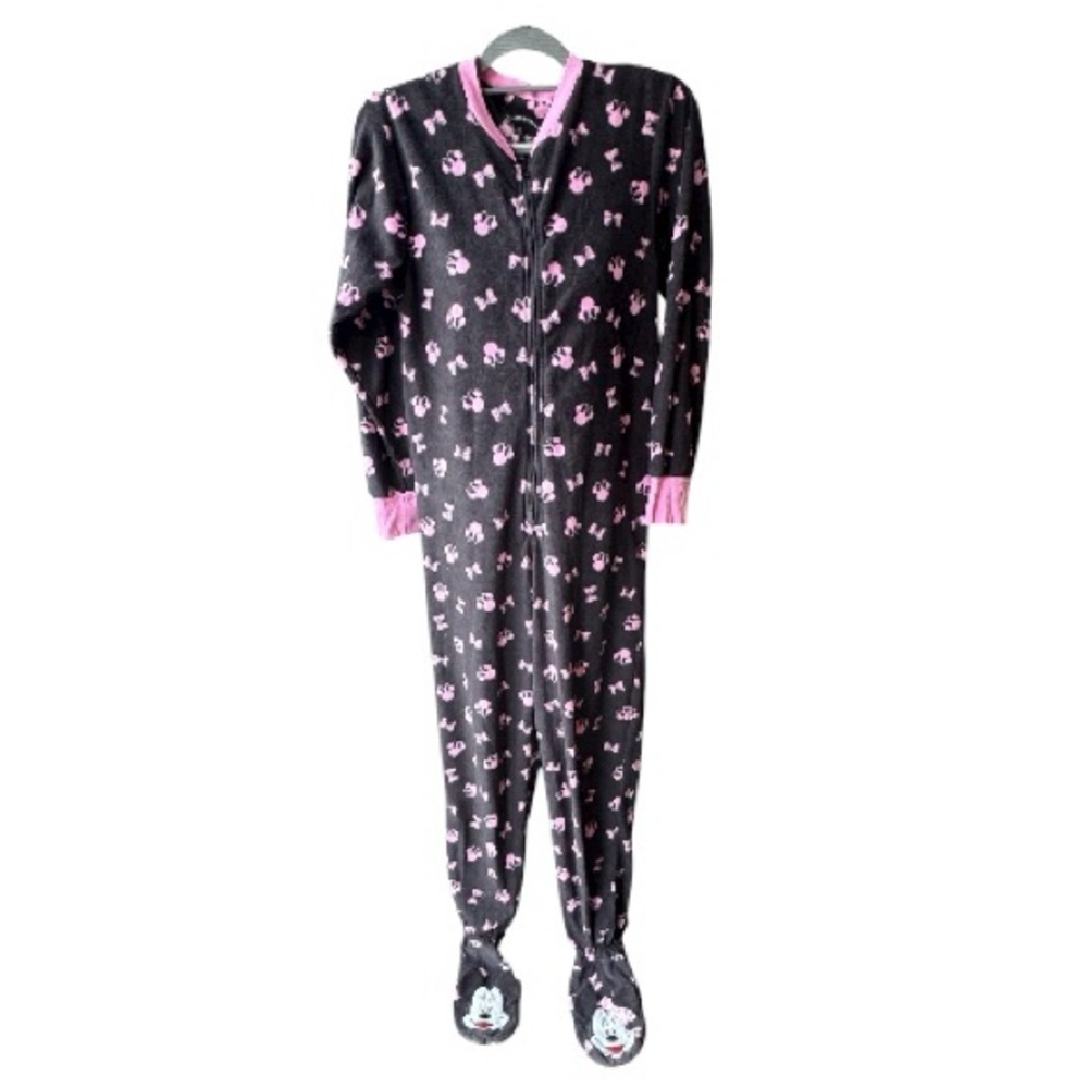 Disney Black and Pink Kids Footie One Piece